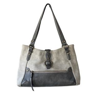 BOC Born Concept vegan faux leather shoulder bag purse tote soft sage green